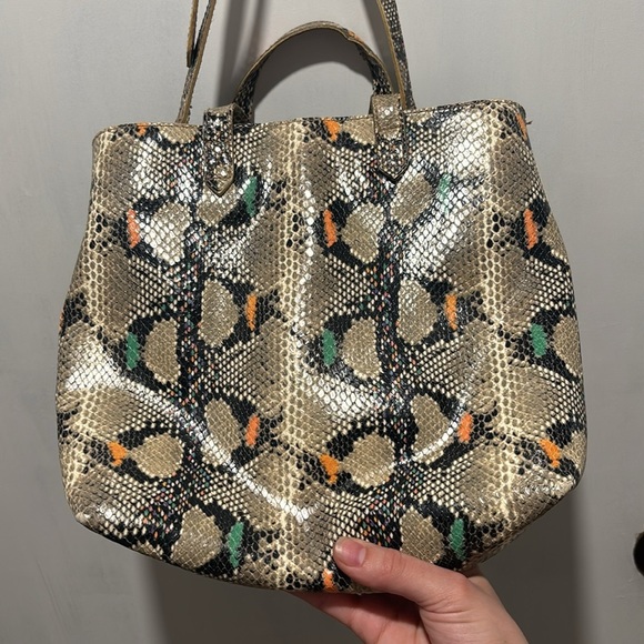 MADEWELL transport leather snake skin bag - Picture 2 of 6